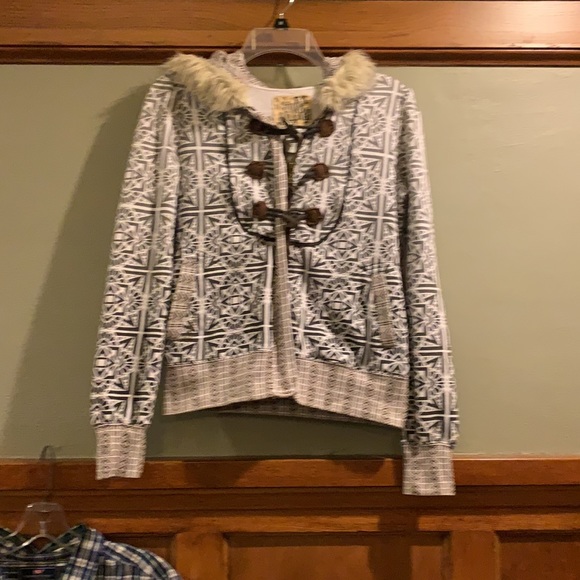 Billabong Tops - Billabong Faux Fur Hoodie